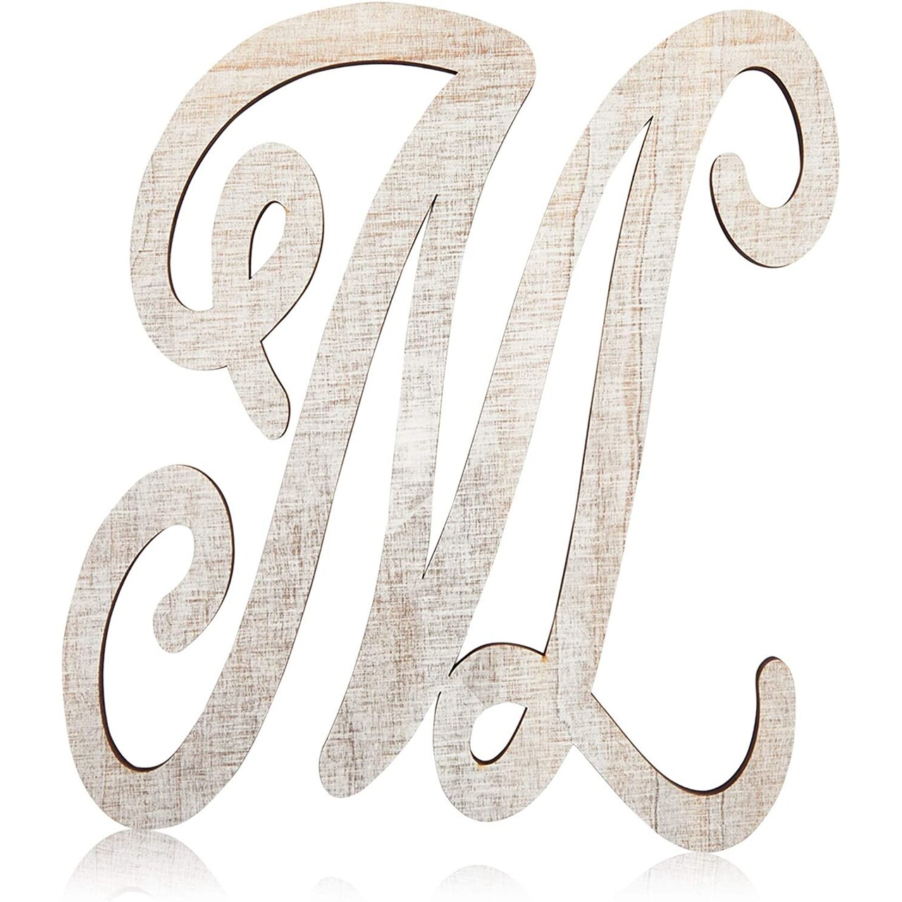 Rustic Wood Monogram Alphabet, Letter M for Crafts, Rustic Home Decor (13 in)